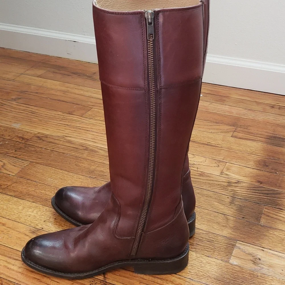 FRYE Melissa Inside Zip Riding Boot - Picture 3 of 6